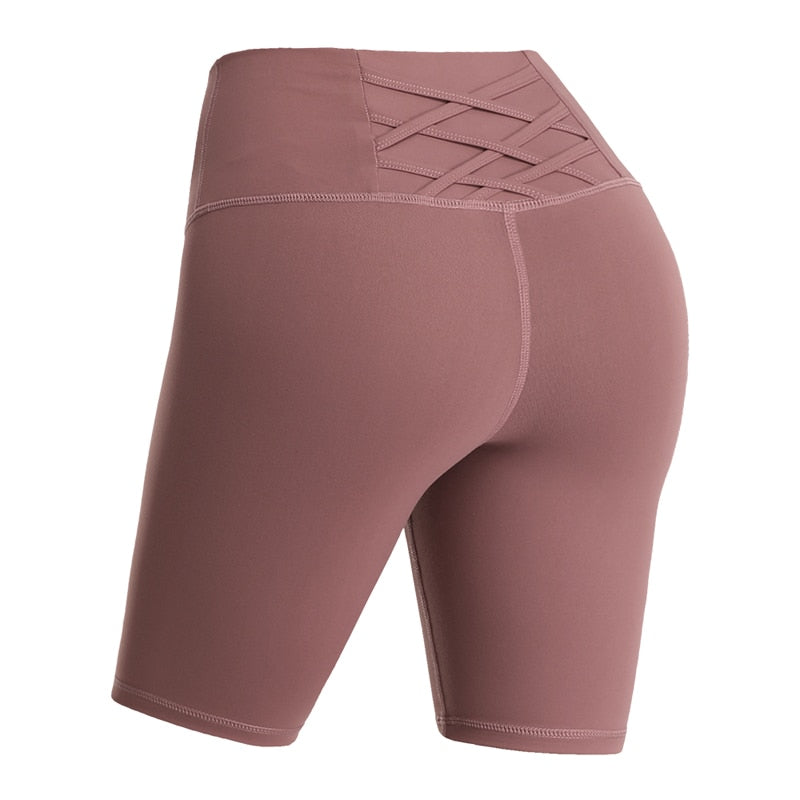 High Waist Sport Gym Yoga Shorts Women Quick Dry Workout Biker Shorts Fitness  Running Tights Seamless Trousers | Vimost Shop.