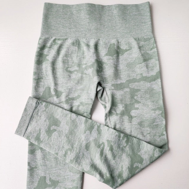 Women 2nd Edition Camo Seamless Leggings High Waist Booty Leggings Scrunch Leggings Yoga Pants Compression Pants Women | Vimost Shop.