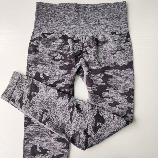 Women 2nd Edition Camo Seamless Leggings High Waist Booty Leggings Scrunch Leggings Yoga Pants Compression Pants Women | Vimost Shop.