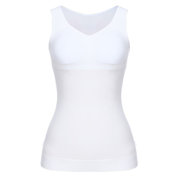 Tank Tops for Women with Built in Bra Shelf Bra Casual Wide Strap Basic Camisole Sleeveless Top Shaper with Removable Bra | Vimost Shop.
