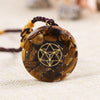 Orgonite Necklace Energy Patch Tiger Eye Pendant Reiki Healing   Chakra Energy Necklace Meditation Jewelry | Vimost Shop.