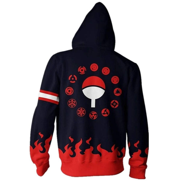 Anime Naruto Hoodie 4th 7th Hokage Uzumaki Naruto Uchiha Sasuke Hatake Kakashi Ootutuki Zipper Coat Tops Thin Hoodies Sweatshirt | Vimost Shop.