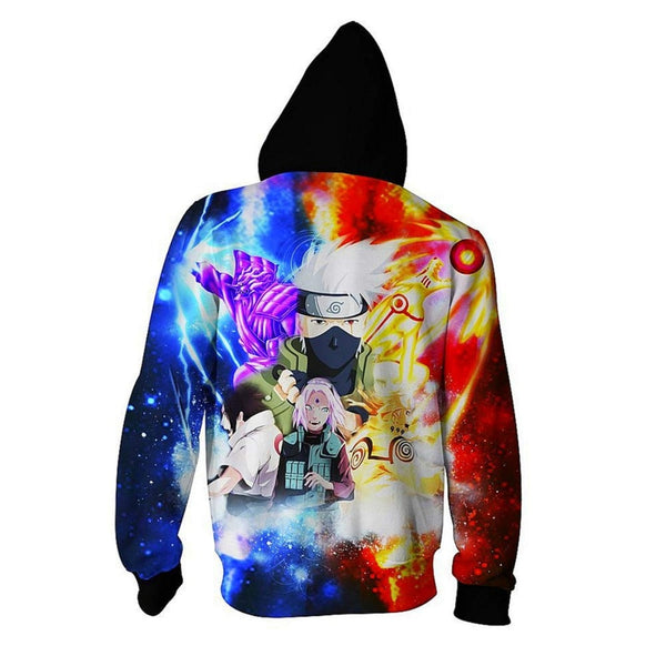 Anime Naruto Hoodie 4th 7th Hokage Uzumaki Naruto Uchiha Sasuke Hatake Kakashi Ootutuki Zipper Coat Tops Thin Hoodies Sweatshirt | Vimost Shop.