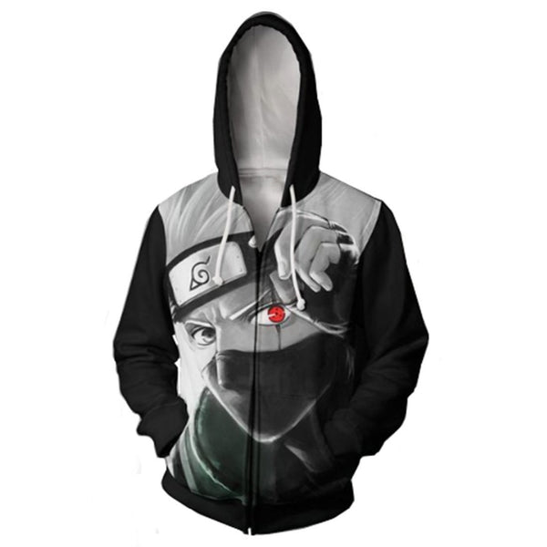 Anime Naruto Hoodie 4th 7th Hokage Uzumaki Naruto Uchiha Sasuke Hatake Kakashi Ootutuki Zipper Coat Tops Thin Hoodies Sweatshirt | Vimost Shop.