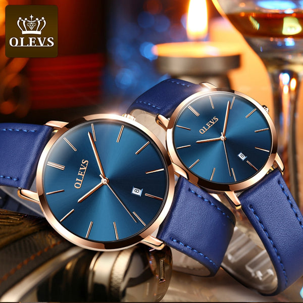 Fashion Couple Watches Popular Casual Quartz Women Men Watch Lover's Gift Clock Boys Girls Ultra thin Leather Wristwatch | Vimost Shop.