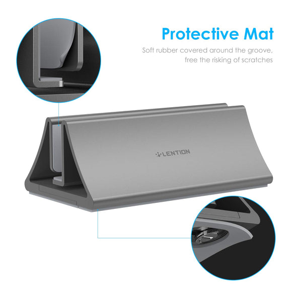 Aluminum Space-Saving Vertical Desktop Stand for MacBook Air/Pro 16 13 15, iPad Pro 12.9,  Chromebook and 11 to 17-inch Laptop | Vimost Shop.