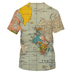 World Map T-shirt Funny T Shirts Summer Fashion Anime Tshirt 3D T Shirt Mens Clothing Tops Tees 2020 New Fashion | Vimost Shop.