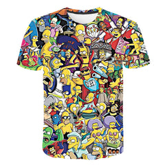 The Simpsons Homer 3d Print T Shirt Bart Simpson House Clothing Homer Simpsons Sweatshirt Costume Men/women Simpson Family Shirt | Vimost Shop.