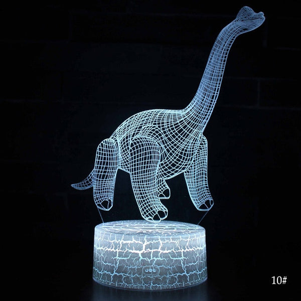 3D LED Night Light Lamp Dinosaur Series 16Color 3D Night light  Remote Control Table Lamps Toys Gift For kid Home Decoration | Vimost Shop.
