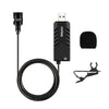 Lavalier Microphone With USB Sound Card for PC and Mac Clip-on Cardioid Condenser suit for Online Teaching Class meeting