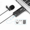 Lavalier Microphone With USB Sound Card for PC and Mac Clip-on Cardioid Condenser suit for Online Teaching Class meeting