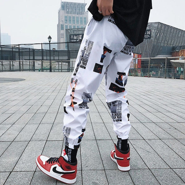Hip hop Pants Men Loose Joggers Print Streetwear Harem Pants Big Size S-3XL Casual Harajuku Funny Print Ankle length Trousers | Vimost Shop.