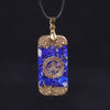 Orgonite Energy Pendant Natural Lapis Lazuli Reiki Energy Necklace Mysterious Resin Chakra Stone Growth Business Amulet | Vimost Shop.
