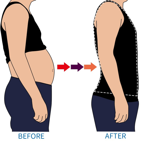 Men Slimming Body Shaper Belly Control Waist Trainer Man Shapewear Modeling Underwear Shapers Corrective Posture Vest Corset | Vimost Shop.
