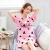 Nightgown Cartoon Print Sleepshirts Nightie Nightdress Cotton Sleepwear | Vimost Shop.