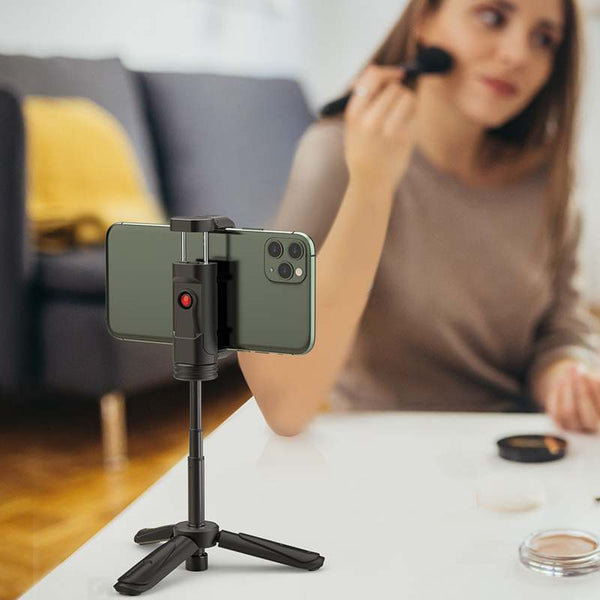 Mini Desktop Multi-angle Tripod Phone Holder Portable Selfie Monopod for Phone Camera LED Light Selfie Sticks | Vimost Shop.