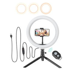 Photo Studio Fill Light Flash LED Phone Holder Selfie Stick bluetooth Remote Live Stream Removable Tripod Stand | Vimost Shop.