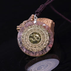 Reiki Orgonite Divination Pendant Necklace Natural Energy Crystal Guardian Pendant Enhances Fortune Jewelry Unisex