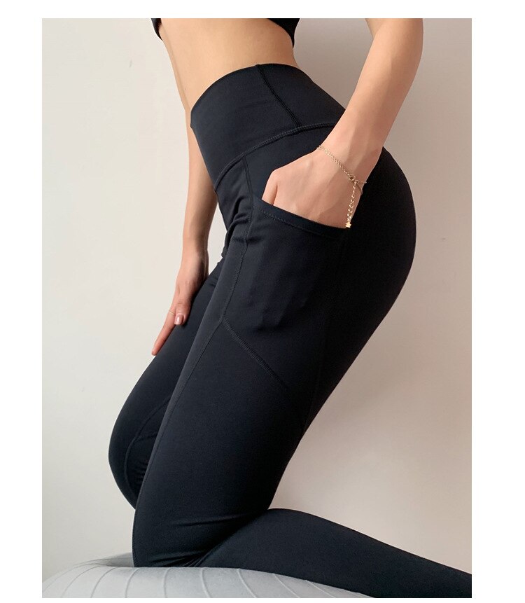 Super Stretchy Gym Tights Tummy Control Yoga Pants High Waist Sports Leggings Push Up Running Pants Women Bodybuilding Wears | Vimost Shop.