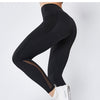 Workout Gym Tights High Waist Sports Pants Women Anti-sweat Soft Fitness Yoga Leggings Pants Running Tights with Side Pocket | Vimost Shop.