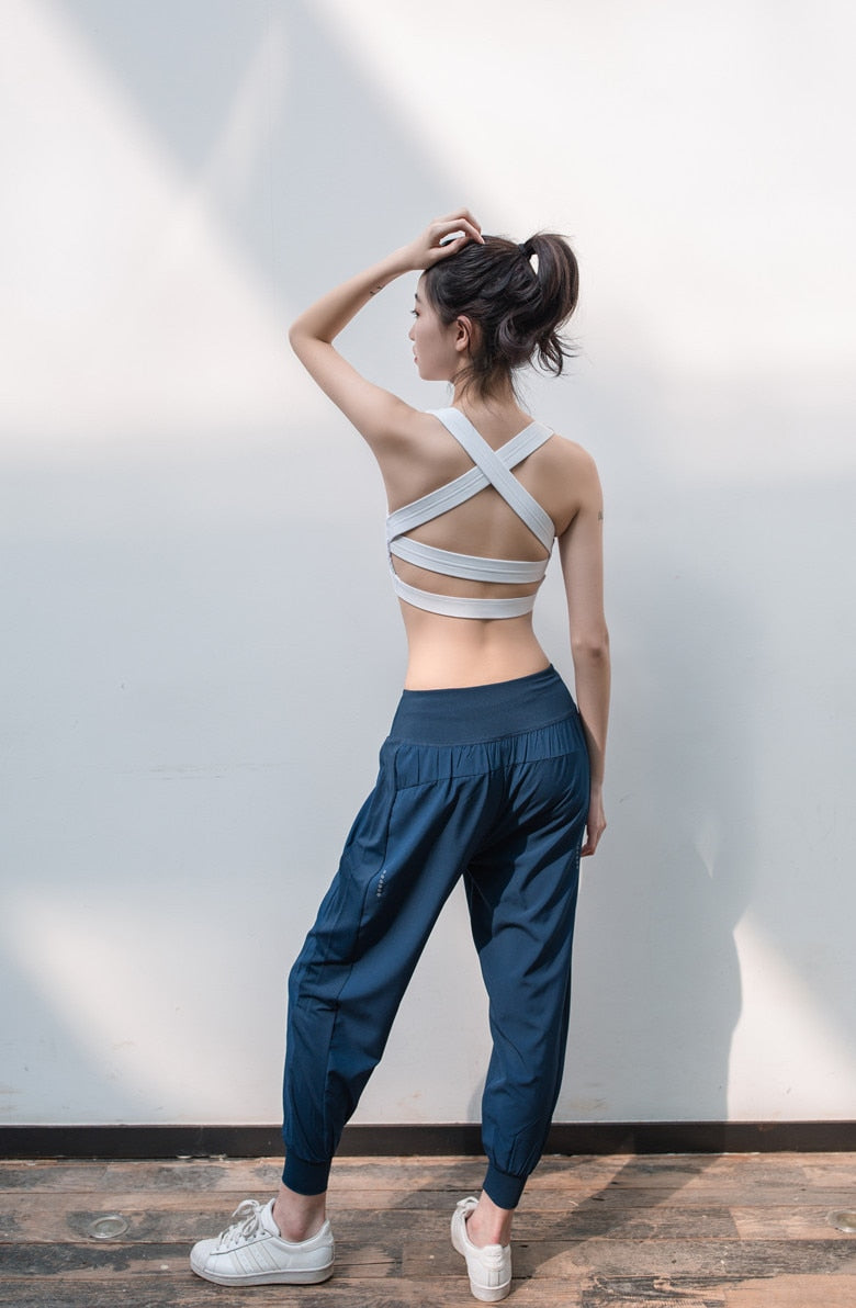Loose Fit Harem Dance Pants Women's Training Running Sweat Absorbing Quick-Dry Gymnastic Pants Fitness Yoga Pants | Vimost Shop.