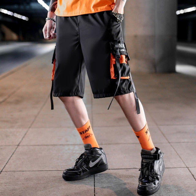 Streetwear Men's Shorts Knee Length Summer New Fashion Printed Hiphop Men Short Pants Mens Beach Pants Loose Leisure | Vimost Shop.