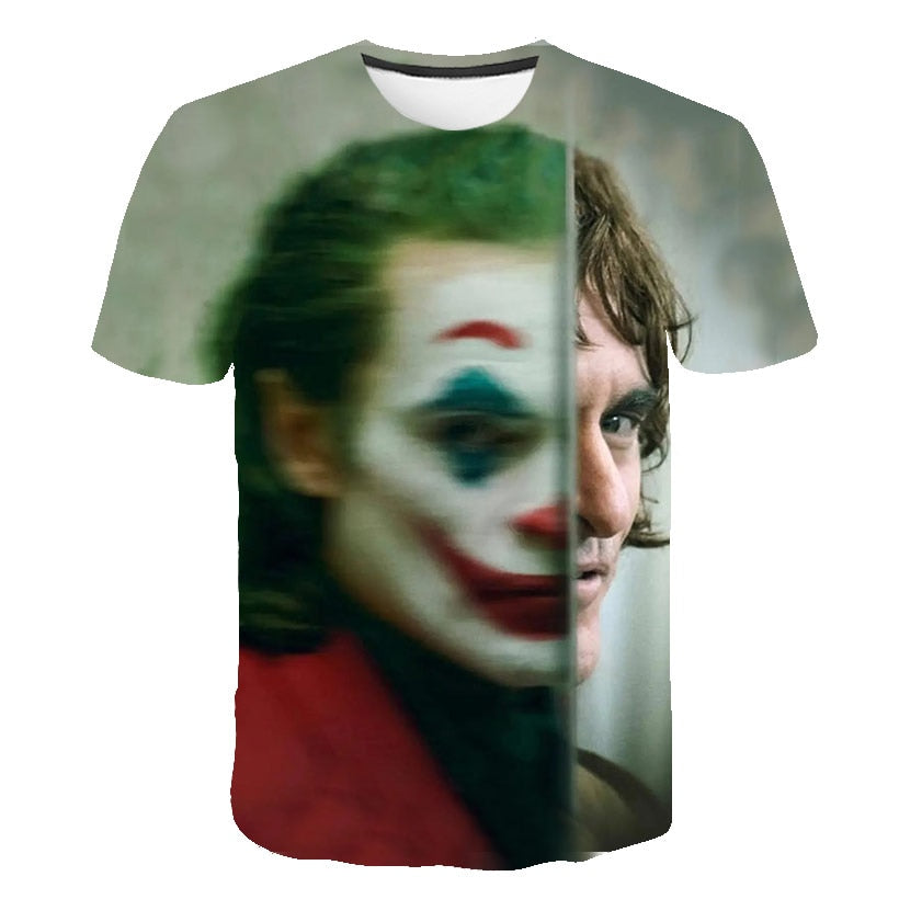 Hot Sale Clown T Shirt Men/women Joker Face 3D Printed Terror Fashion T-shirts Cool Character joker Harajuku Clothing | Vimost Shop.