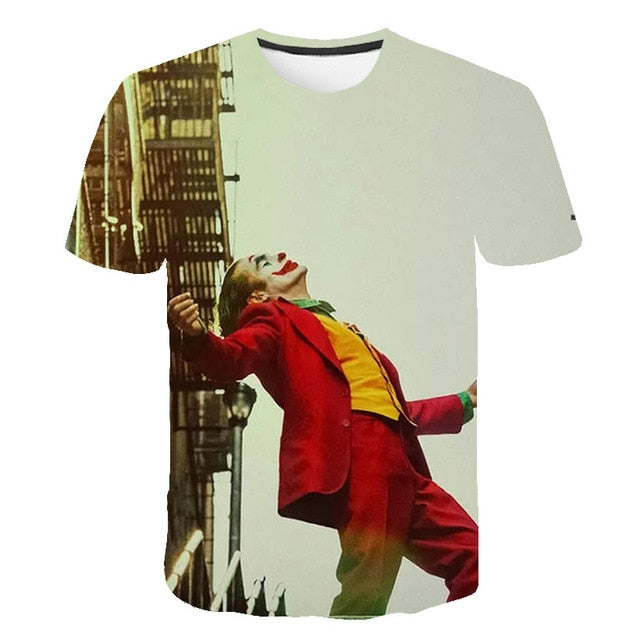 Hot Sale Clown T Shirt Men/women Joker Face 3D Printed Terror Fashion T-shirts Cool Character joker Harajuku Clothing | Vimost Shop.