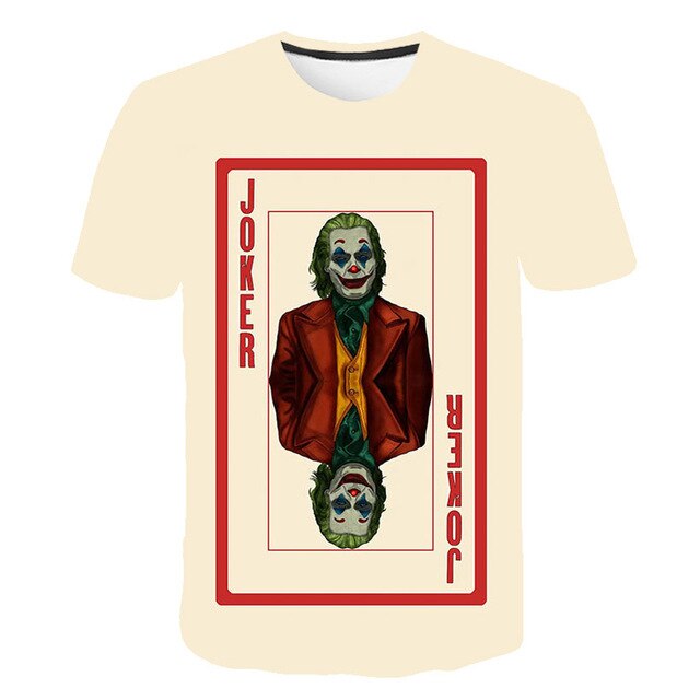 Hot Sale Clown T Shirt Men/women Joker Face 3D Printed Terror Fashion T-shirts Cool Character joker Harajuku Clothing | Vimost Shop.