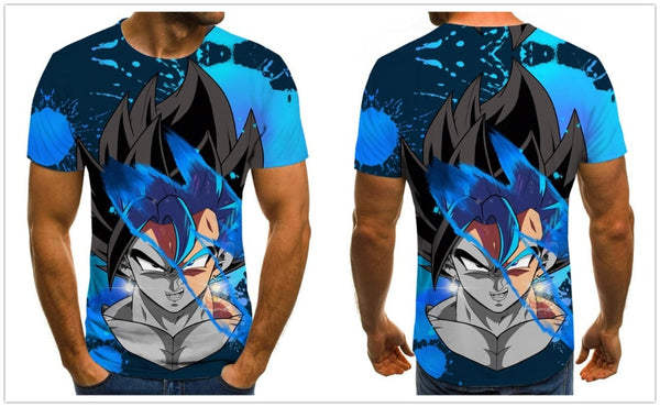 Dragon Ball Series Boys Clothing Anime Harajuku Tops Summer Fashion Men's T-shirt 3D O-Neck Shirt Large Size Streetwear - Vimost Shop