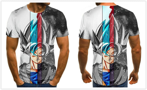 Dragon Ball Series Boys Clothing Anime Harajuku Tops Summer Fashion Men's T-shirt 3D O-Neck Shirt Large Size Streetwear - Vimost Shop