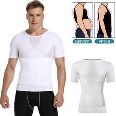 Men Body Shaper Abdomen Reducing Shapewear Waist Trainer Belly Slimming Shapers Abs Slim Vest Male Compression Shirts Corset Top | Vimost Shop.