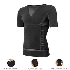 Men Body Shaper Abdomen Reducing Shapewear Waist Trainer Belly Slimming Shapers Abs Slim Vest Male Compression Shirts Corset Top | Vimost Shop.