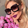 Oversize Square Sunglasse Women  Vintage Black T Frame Sun Galsses Men Luxury Brand Black Shades UV400 New Fashion | Vimost Shop.