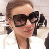 Oversize Square Sunglasse Women  Vintage Black T Frame Sun Galsses Men Luxury Brand Black Shades UV400 New Fashion | Vimost Shop.