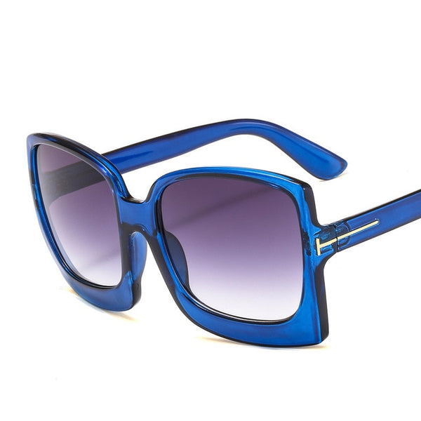 Oversize Square Sunglasse Women  Vintage Black T Frame Sun Galsses Men Luxury Brand Black Shades UV400 New Fashion | Vimost Shop.
