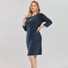 Women's Plus Size Fashion Denim Dress High Flexibility Slim Fit Dress Casual Dress New knitted denim