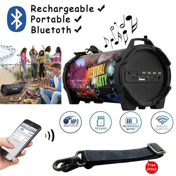 Outdoor Portable Subwoofer Column Bluetooth Speaker Wireless Powerful Sports Speakers Radio FM Mp3 player Scalable | Vimost Shop.