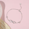 925 Sterling Silver Infinity Bracelets for Women Adjustable Friendship Bracelets & Bangles Wedding Gift Ideas | Vimost Shop.