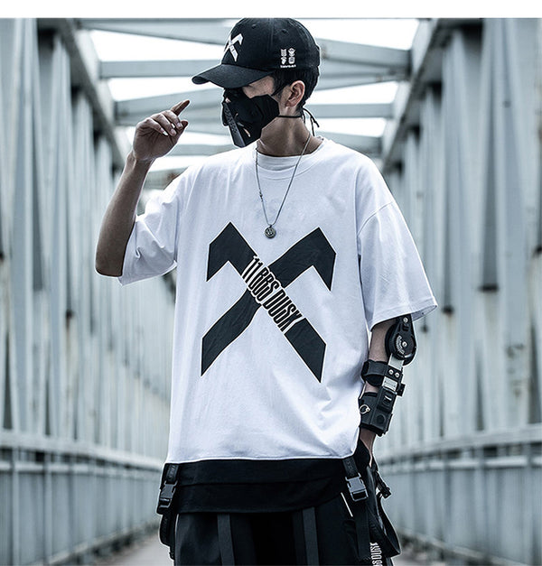 Hip Hop Streetwear T Shirt  Summer Patchwork Printed Tactica Harajuku Short Sleeve Oversized Mens T Shirts | Vimost Shop.