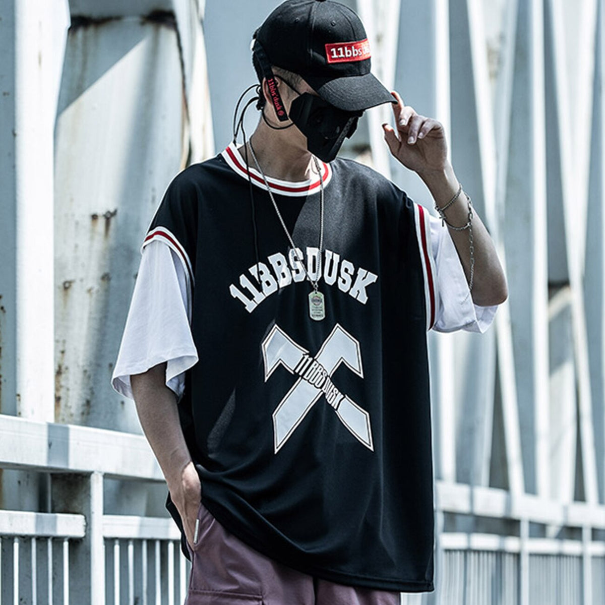 Streetwear Hip Hop T Shirt Men Hit Color Print  Basketball Sportswear Short Sleeve Summer Cottom Casual Tshirts | Vimost Shop.