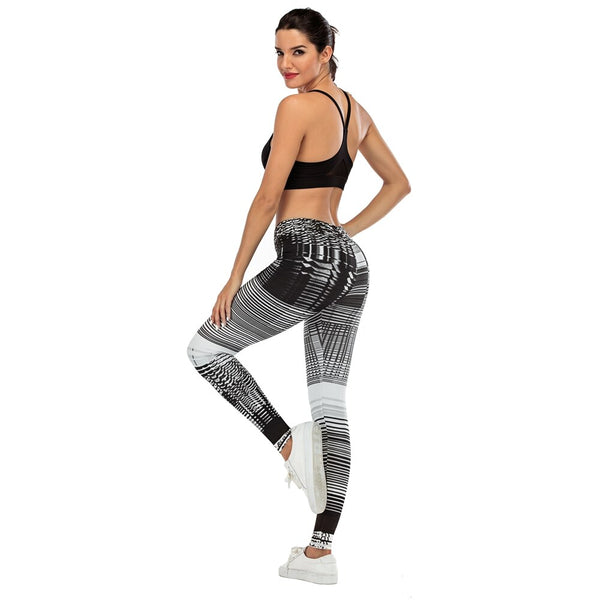 Fashion Women Legging Grid pattern Printing Fitness leggins Slim sexy legins High Waist Leggings Woman Pants | Vimost Shop.