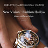 Luxury Men Automatic Mechanical Watch Skeleton Tungsten Steel Waterproof Self-Wind Sapphire Glass Wristwatch | Vimost Shop.