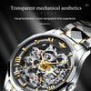 Luxury Men Automatic Mechanical Watch Skeleton Tungsten Steel Waterproof Self-Wind Sapphire Glass Wristwatch | Vimost Shop.