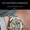 Luxury Men Automatic Mechanical Watch Skeleton Tungsten Steel Waterproof Self-Wind Sapphire Glass Wristwatch | Vimost Shop.