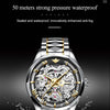 Luxury Men Automatic Mechanical Watch Skeleton Tungsten Steel Waterproof Self-Wind Sapphire Glass Wristwatch | Vimost Shop.