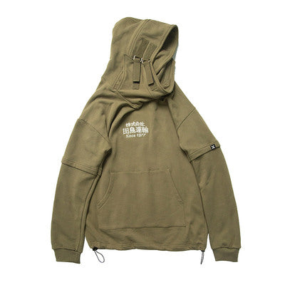 Embroidery Harajuku Hoodie Mens Casual Japanese Streetwear Hoodies Hip Hop Sweatshirts Man Pullovers Outerwear | Vimost Shop.