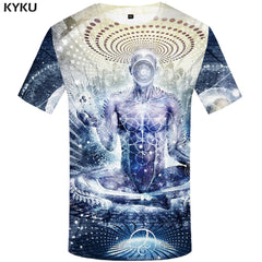 3d Tshirt Buddha T shirt Men Meditation Tshirt Printed Galaxy Space Anime Clothes Psychedelic Tshirts Casual Art T-shirts 3d | Vimost Shop.