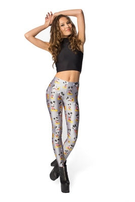 Active Women Minnie Mickey Yoga Gym Leggings Athletic Women Sport Clothing | Vimost Shop.
