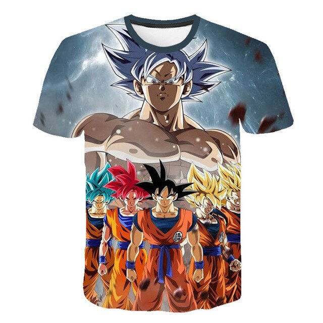 New Dragon Ball Z T Shirts Mens Summer 3D Print Super Saiyan Goku Black Zamasu Vegeta Dragonball Casual Tee Shirt tops Tee | Vimost Shop.